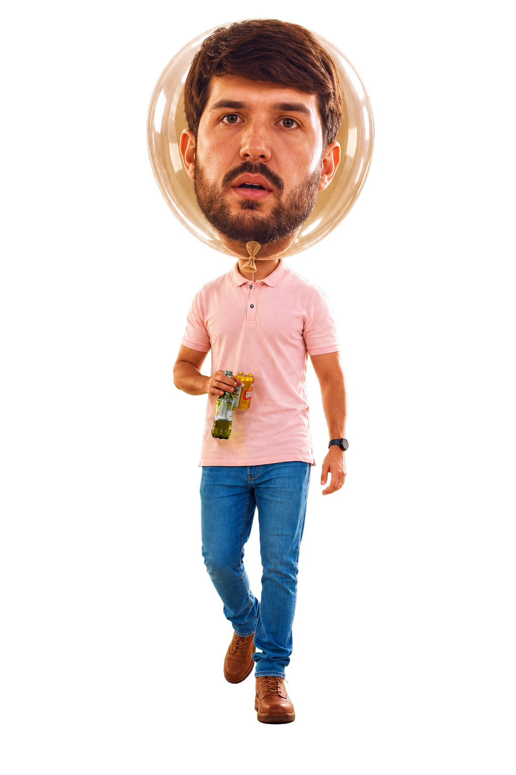 Moisés com cabeça de balão premium